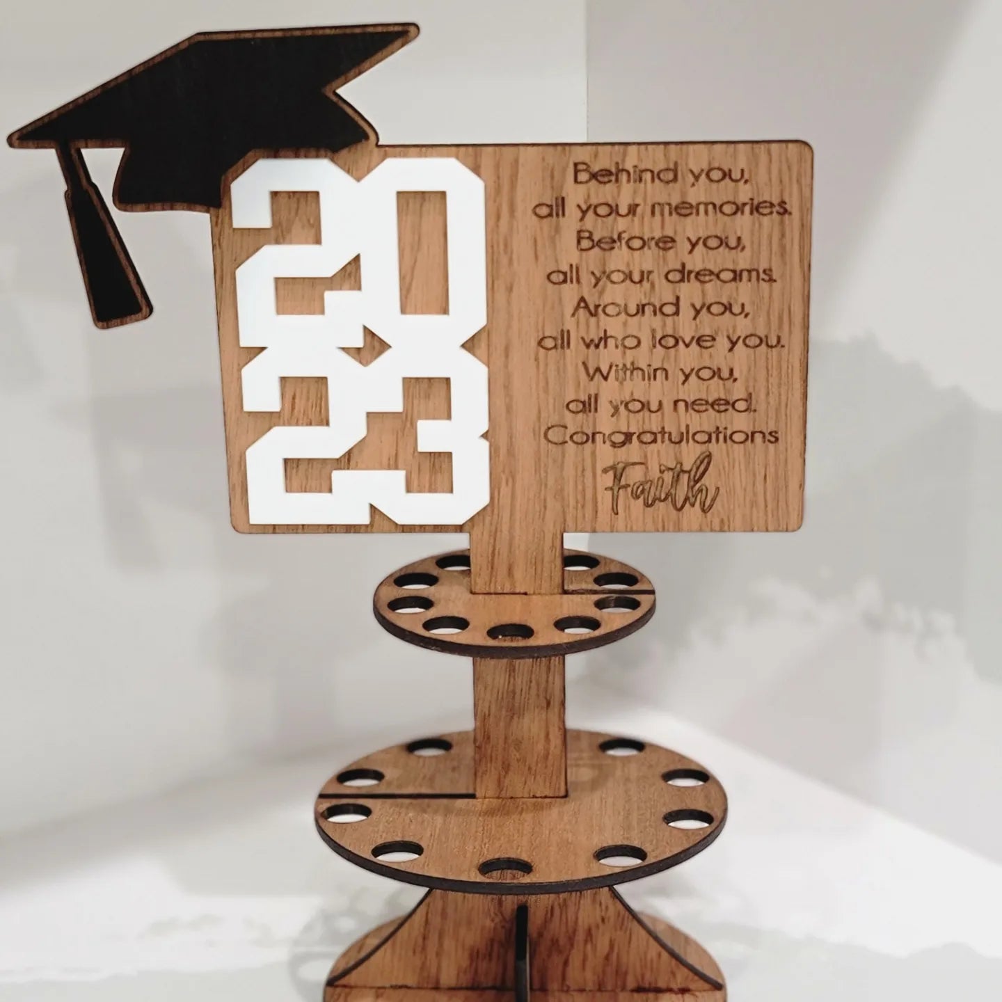 Graduation Gift Money Cake/Stand
