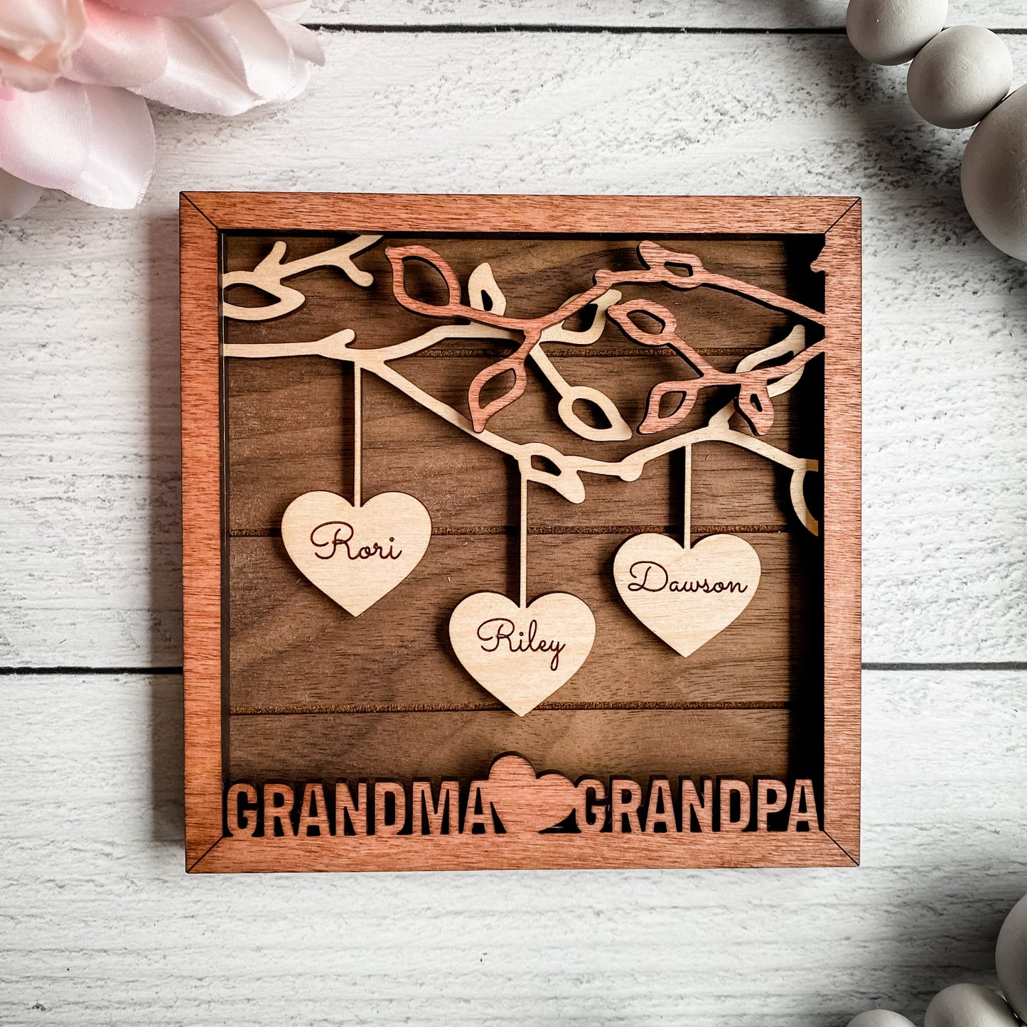 Hanging Hearts Frame