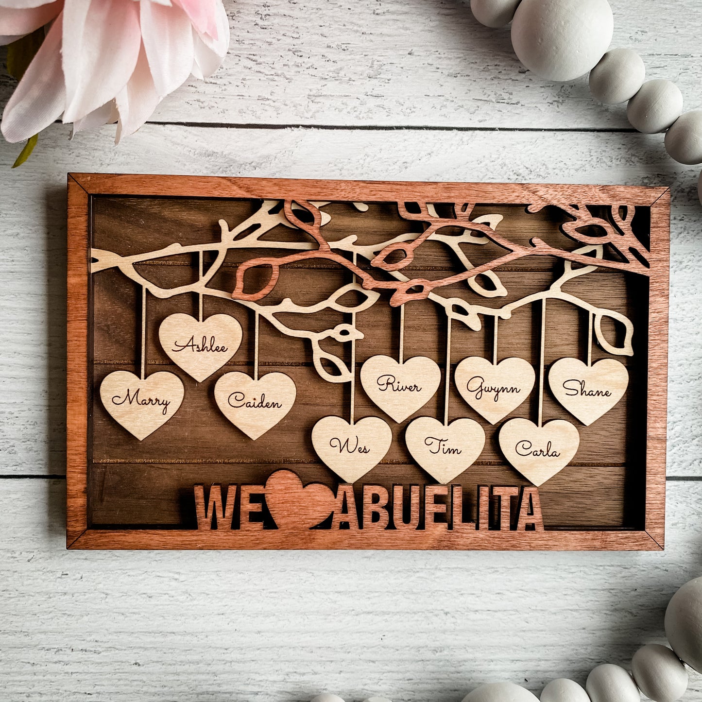 Hanging Hearts Frame