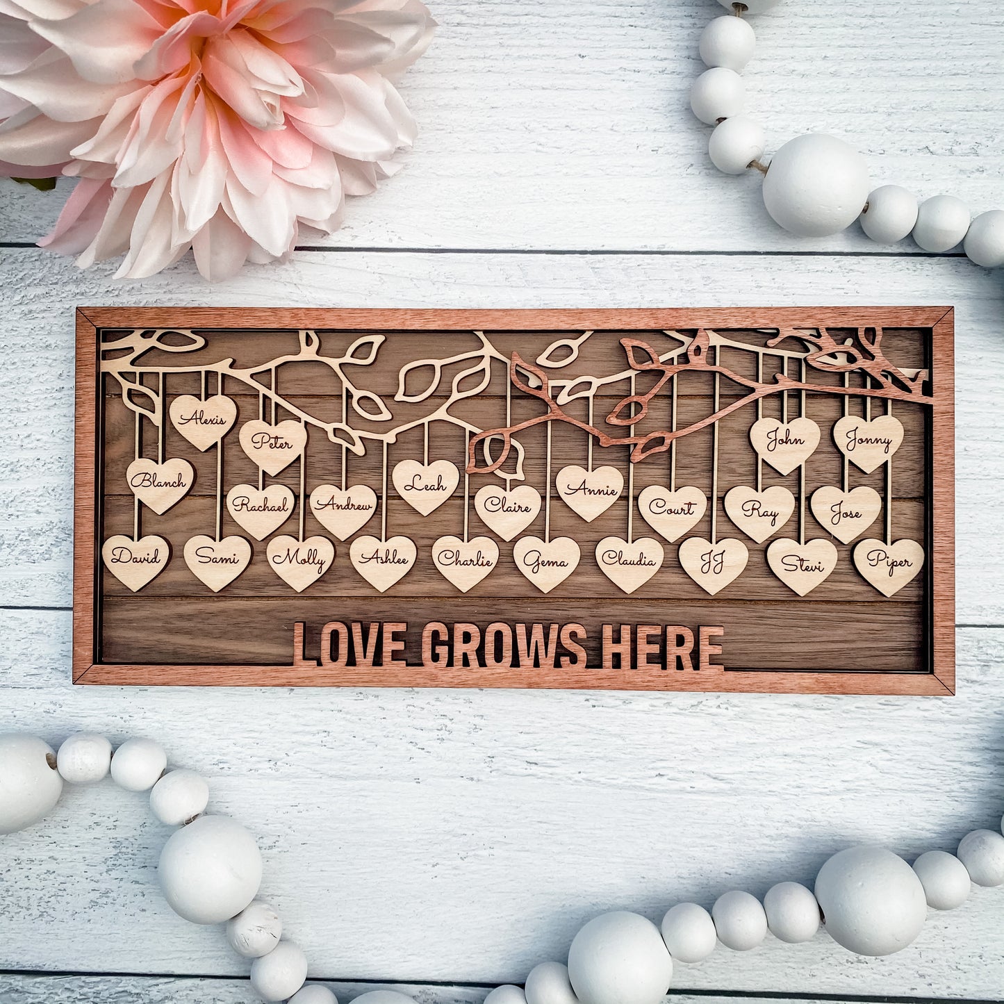 Hanging Hearts Frame