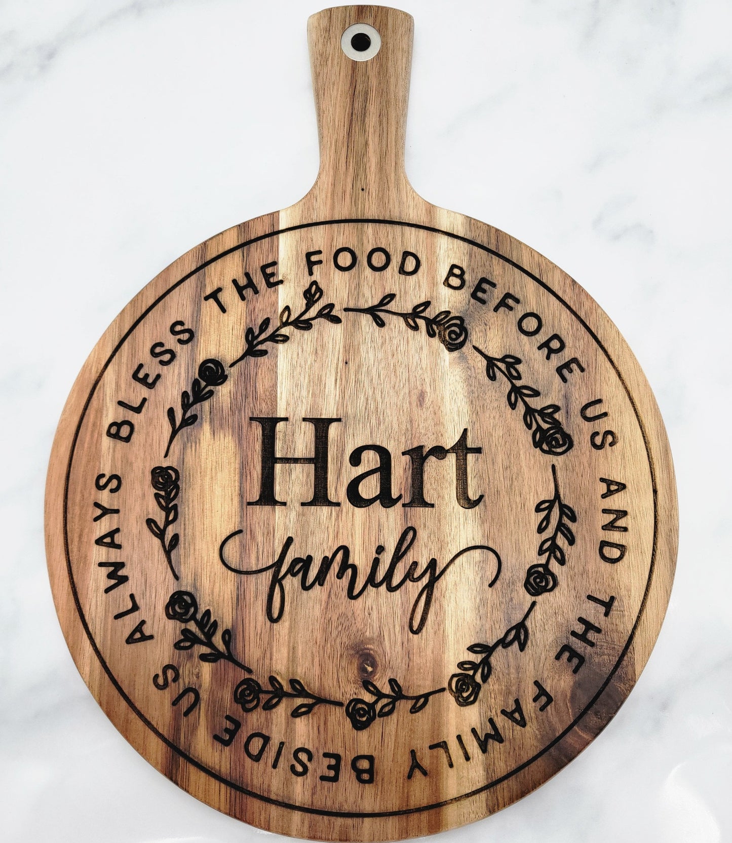 Round Acacia Wood Cutting Boards