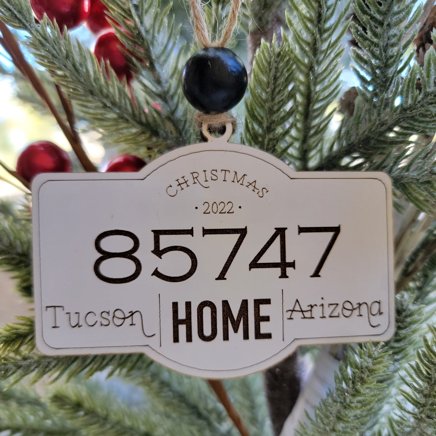 Customized Zip Code Ornaments
