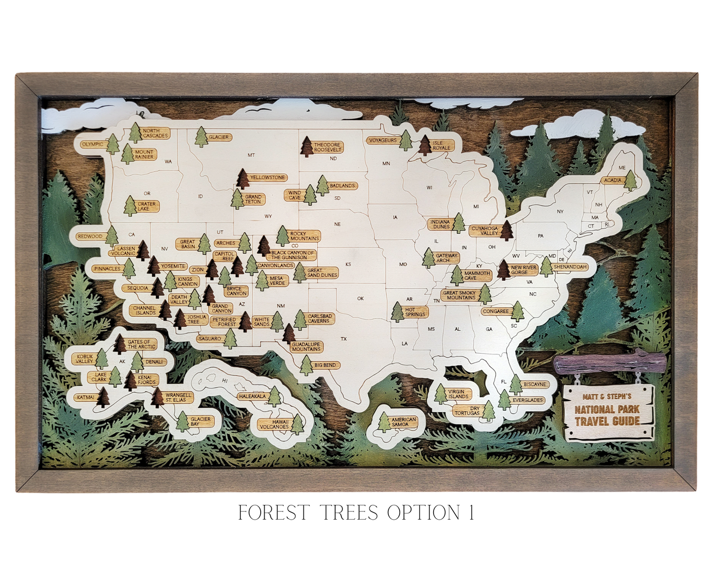 National Parks Travel Map
