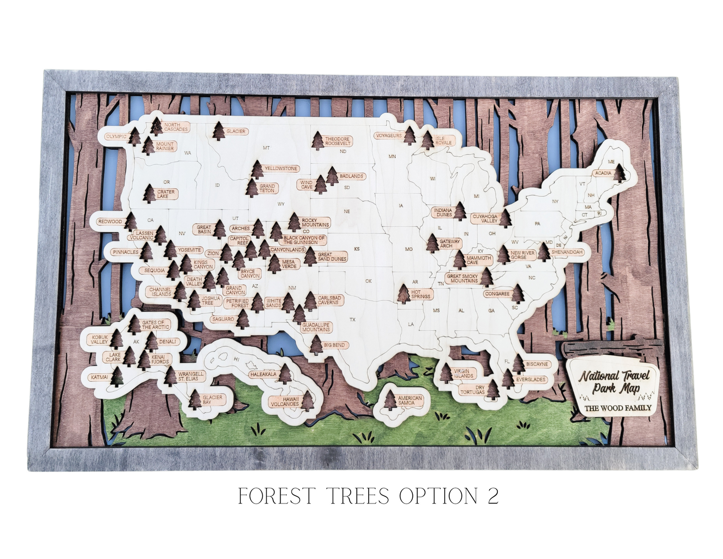 National Parks Travel Map