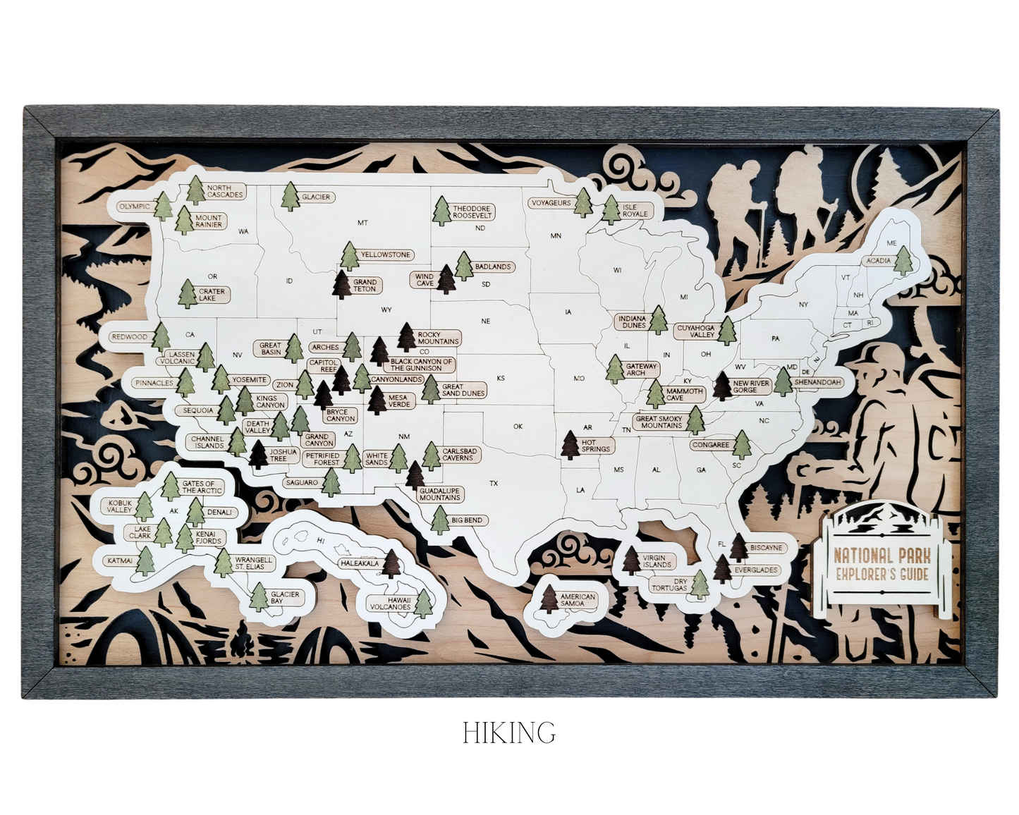 National Parks Travel Map