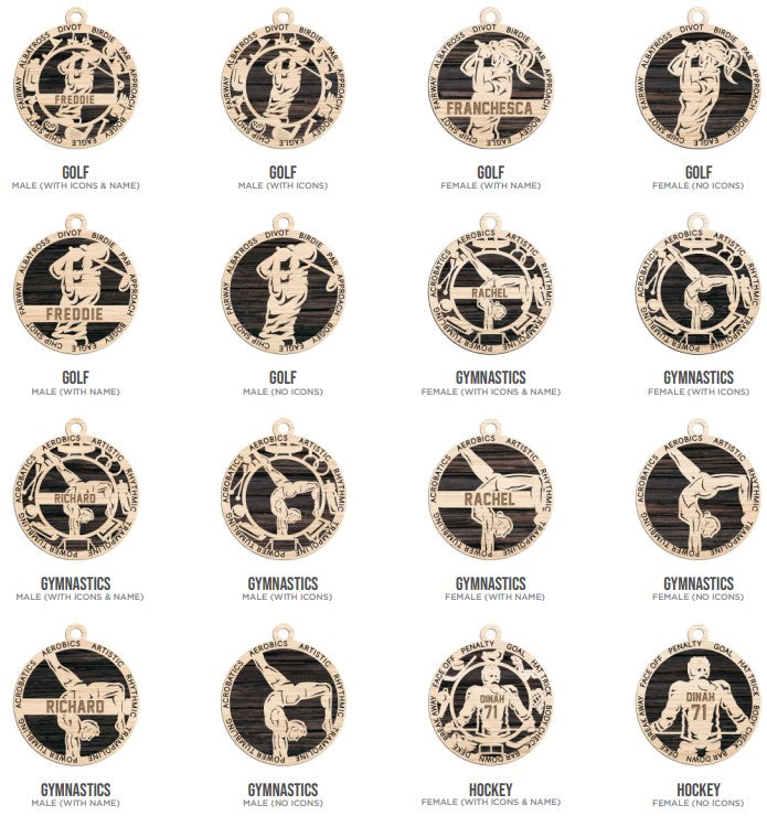 Sports Series Ornaments