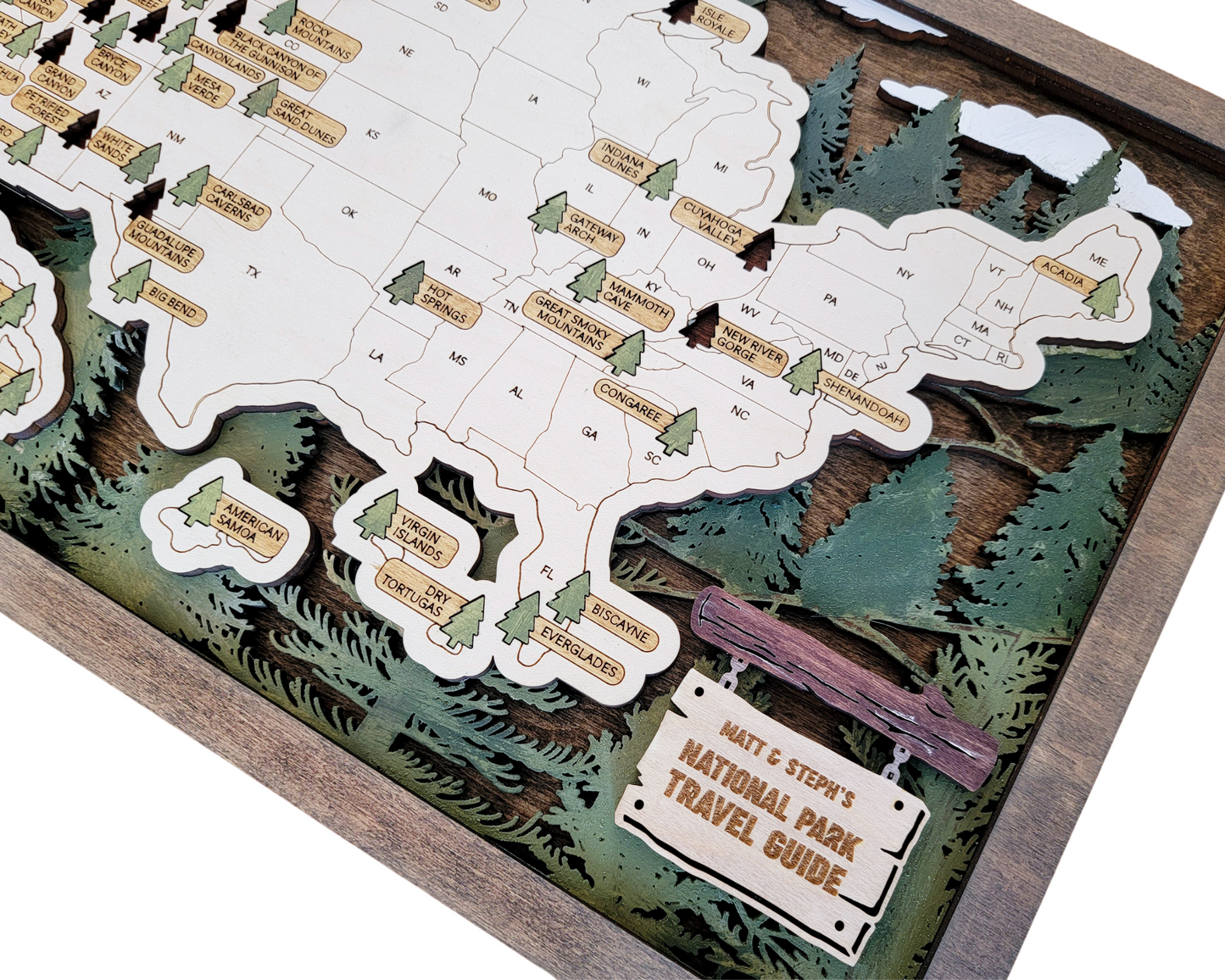 National Parks Travel Map