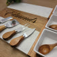 Marble Charcuterie Board, Cheese Knives & Bowls Set