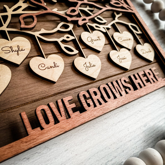 Hanging Hearts Frame