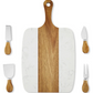 Marble Serving Board with Cheese Knives