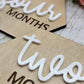 Baby Milestone Markers -Wood and Acrylic
