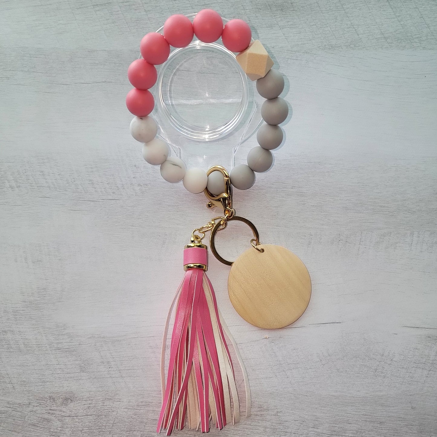 Wristlet Keychain - Silicone Beads