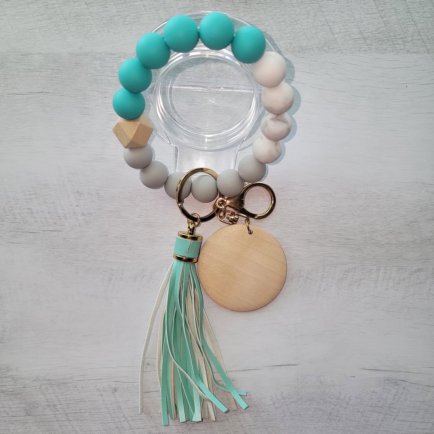 Wristlet Keychain - Silicone Beads