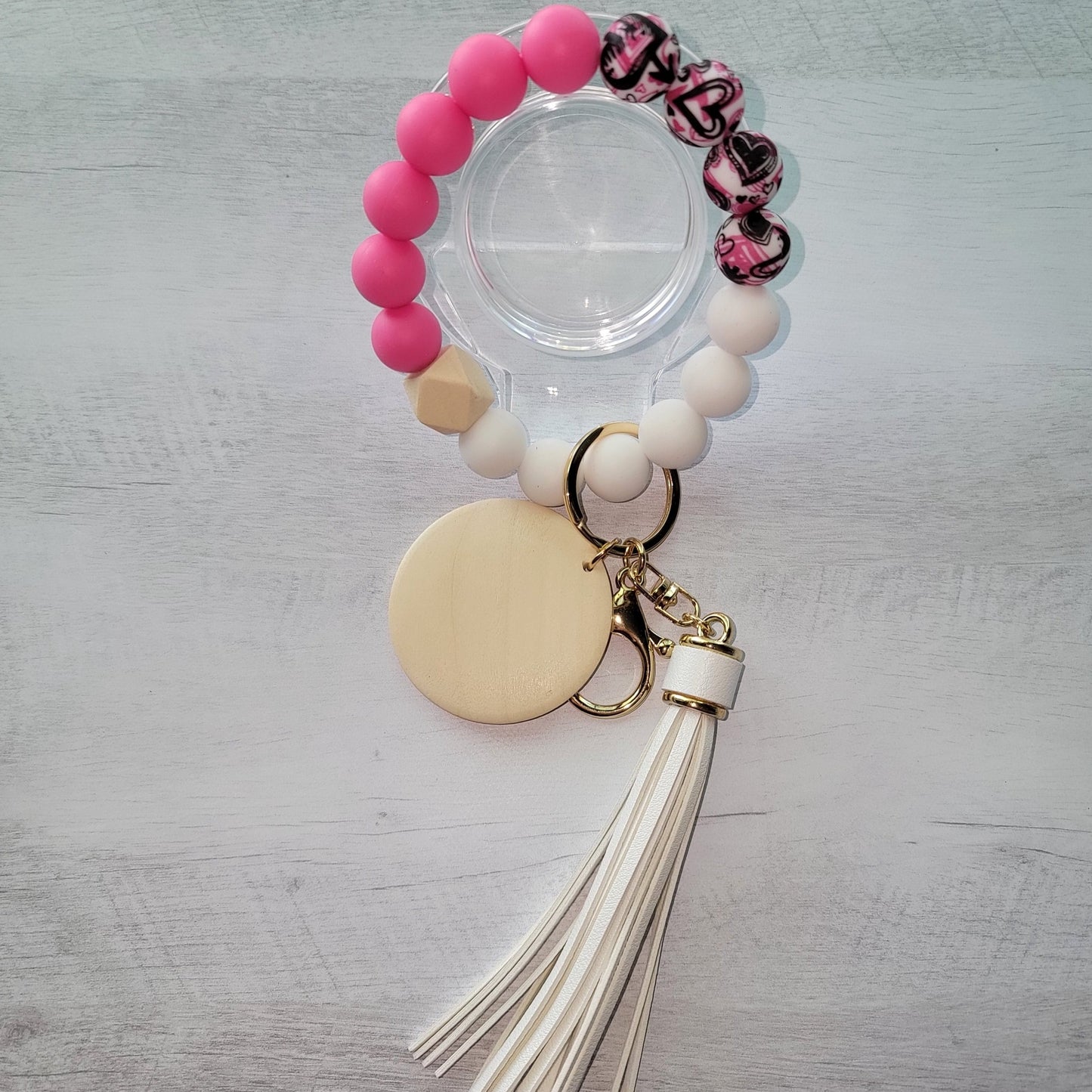 Wristlet Keychain - Silicone Beads