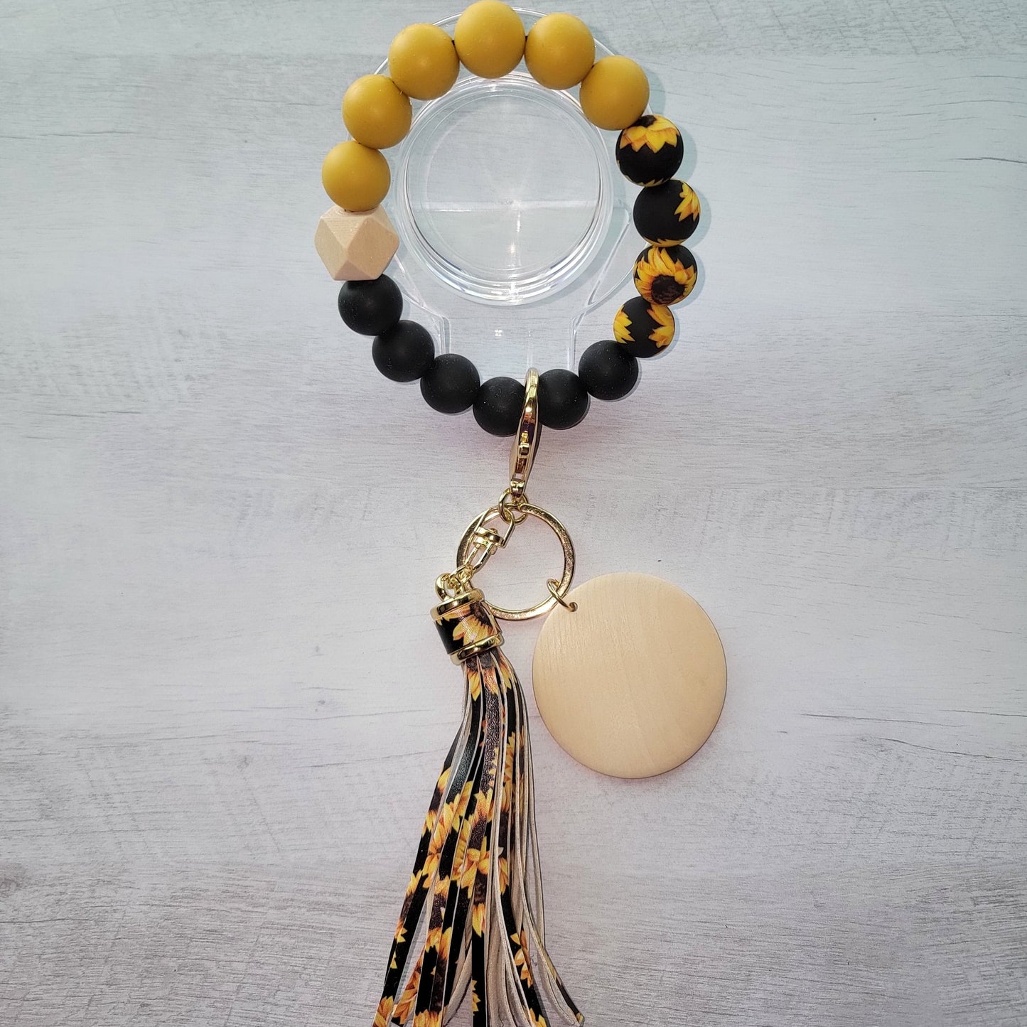 Wristlet Keychain - Silicone Beads