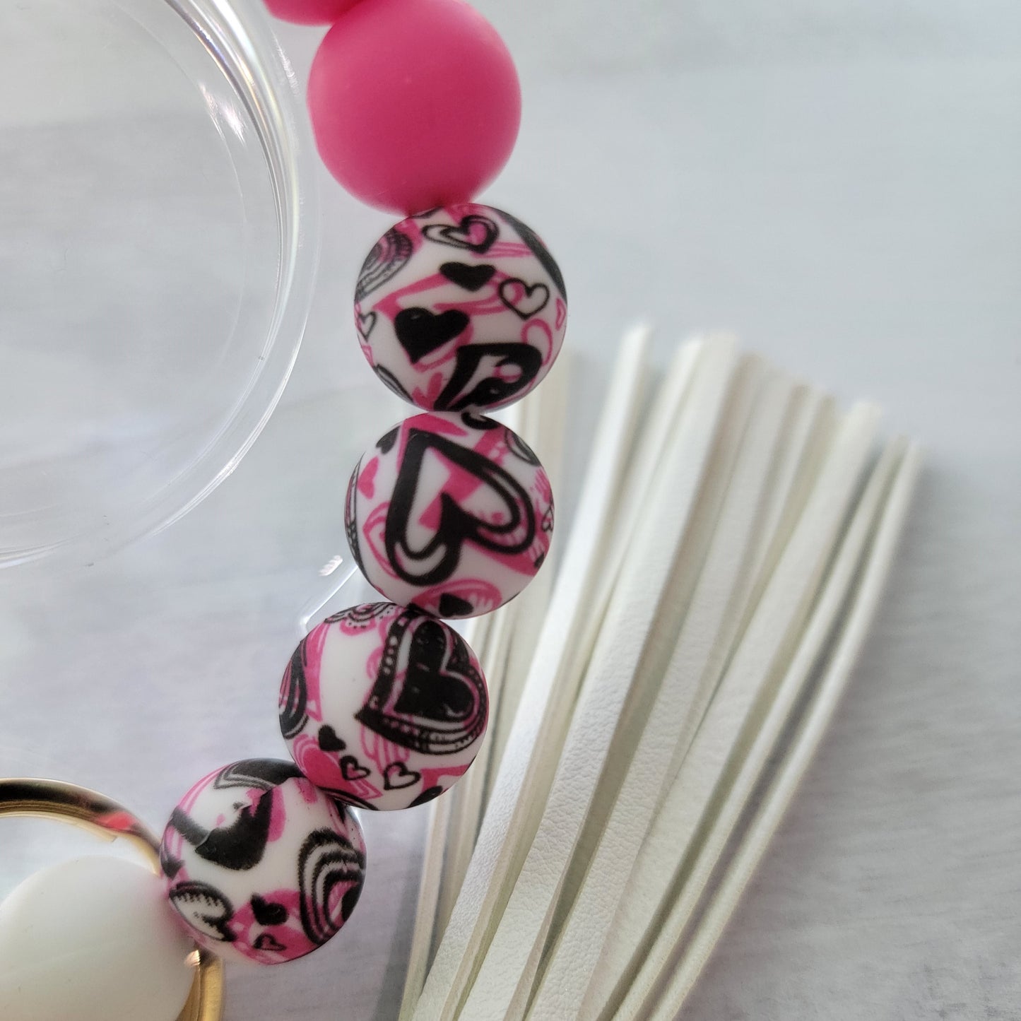 Wristlet Keychain - Silicone Beads